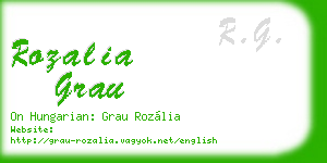 rozalia grau business card